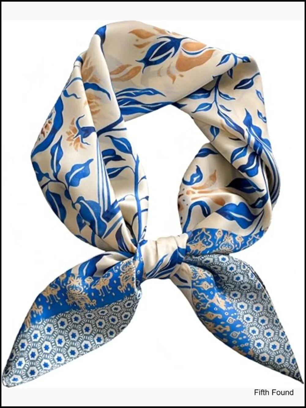 Medium Square Silk Feeling Scarf, Lightweight Fashion Scarf